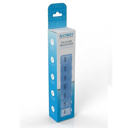 Pilulier Hebdomadaire de 7 jours (BS0093J) Bleu